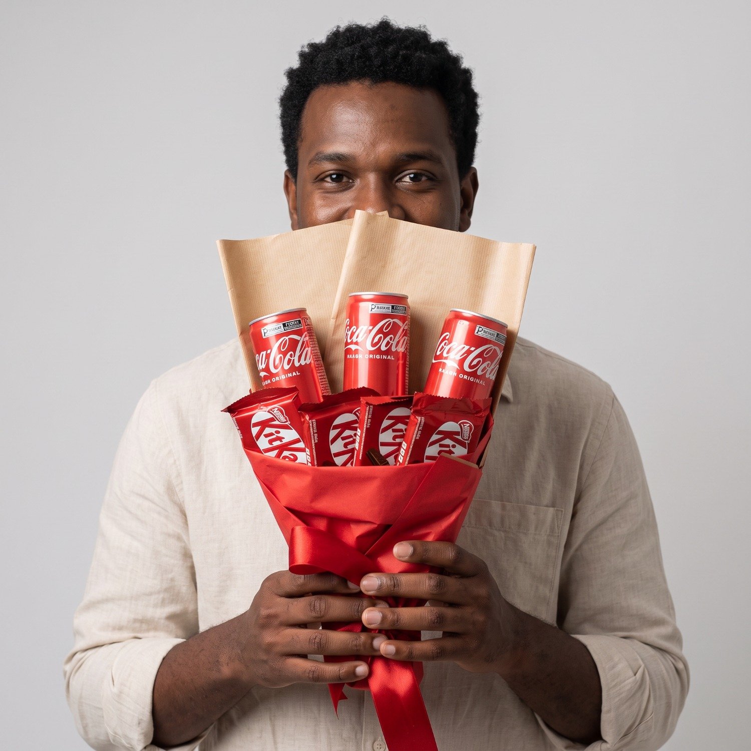 Buquê Coca Cola e KitKat
