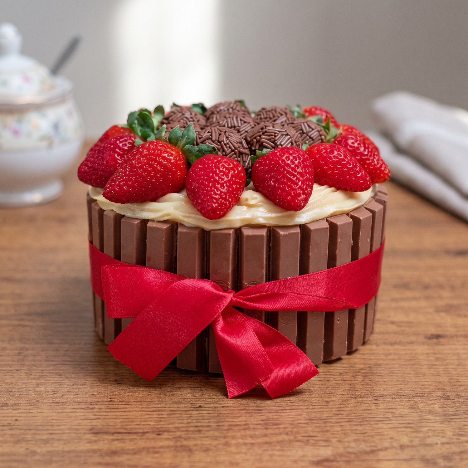 Bolo KIt Kat - Ninho com Nutella