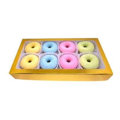 Caixa com 8 Mini Cake Donuts Candy Colors