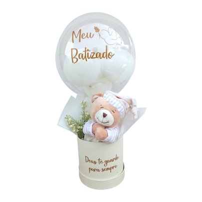 Box Luxo Meu Batizado - Urso Buba que Reza
