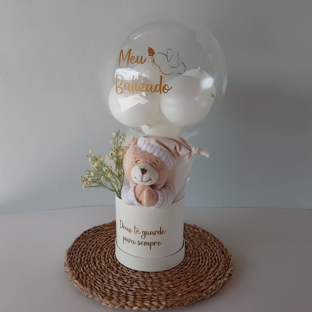 Box Luxo Meu Batizado - Urso Buba que Reza 