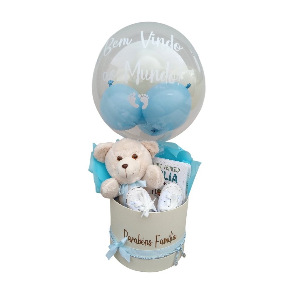 Box de Luxo Bem-Vindo ao Mundo - Edição Menino  Azul