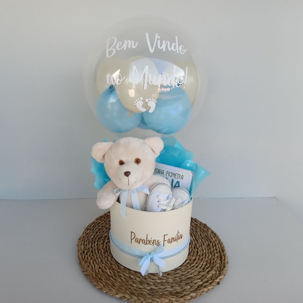 Box de Luxo Bem-Vindo ao Mundo - Edição Menino  Azul