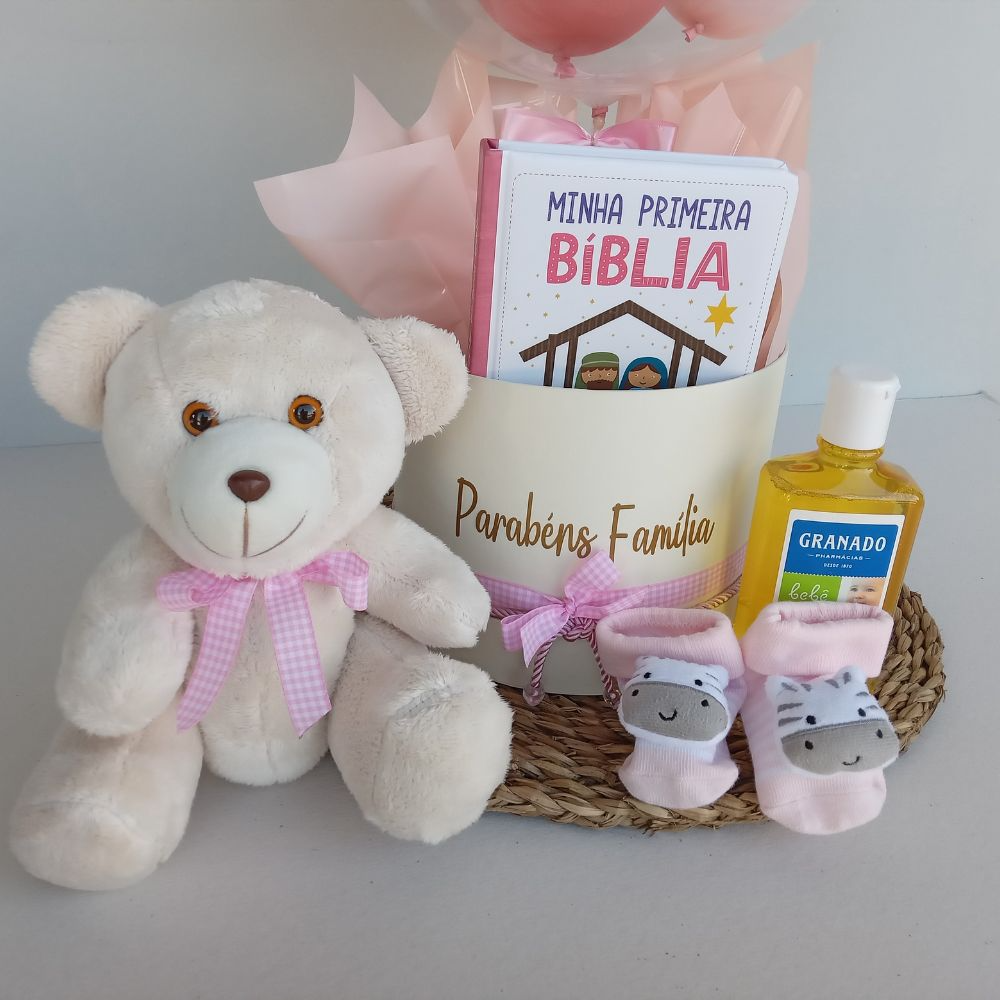 Box de Luxo Bem-Vinda ao Mundo - Edição Menina Rosa