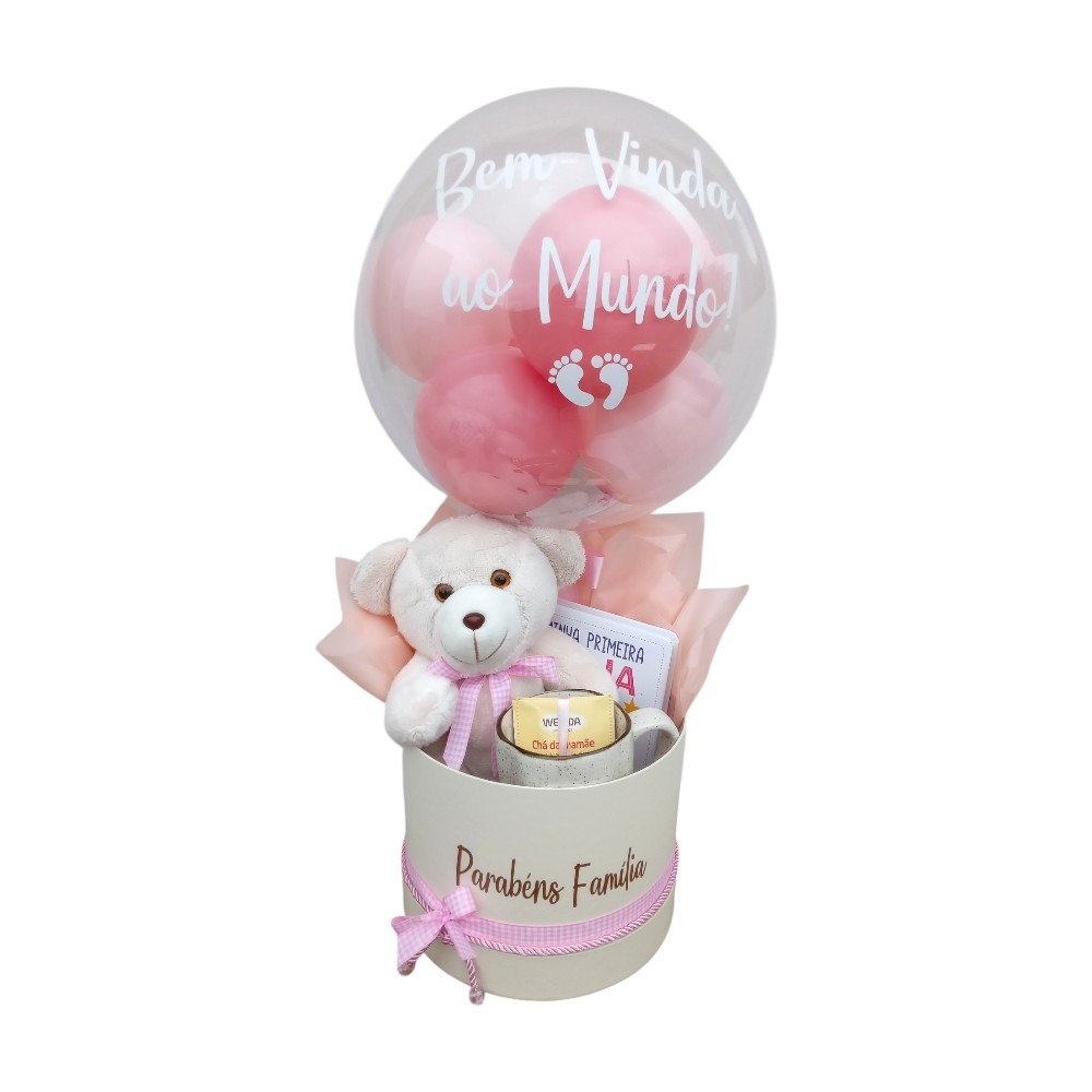 Box de Luxo Bem-Vinda ao Mundo + Caneca e Chá p/ Mamãe