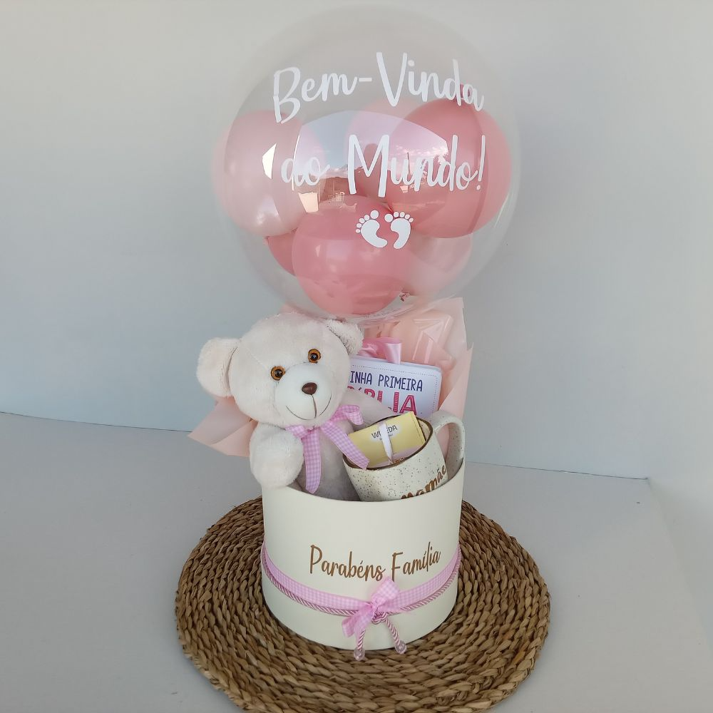 Box de Luxo Bem-Vinda ao Mundo + Caneca e Chá p/ Mamãe