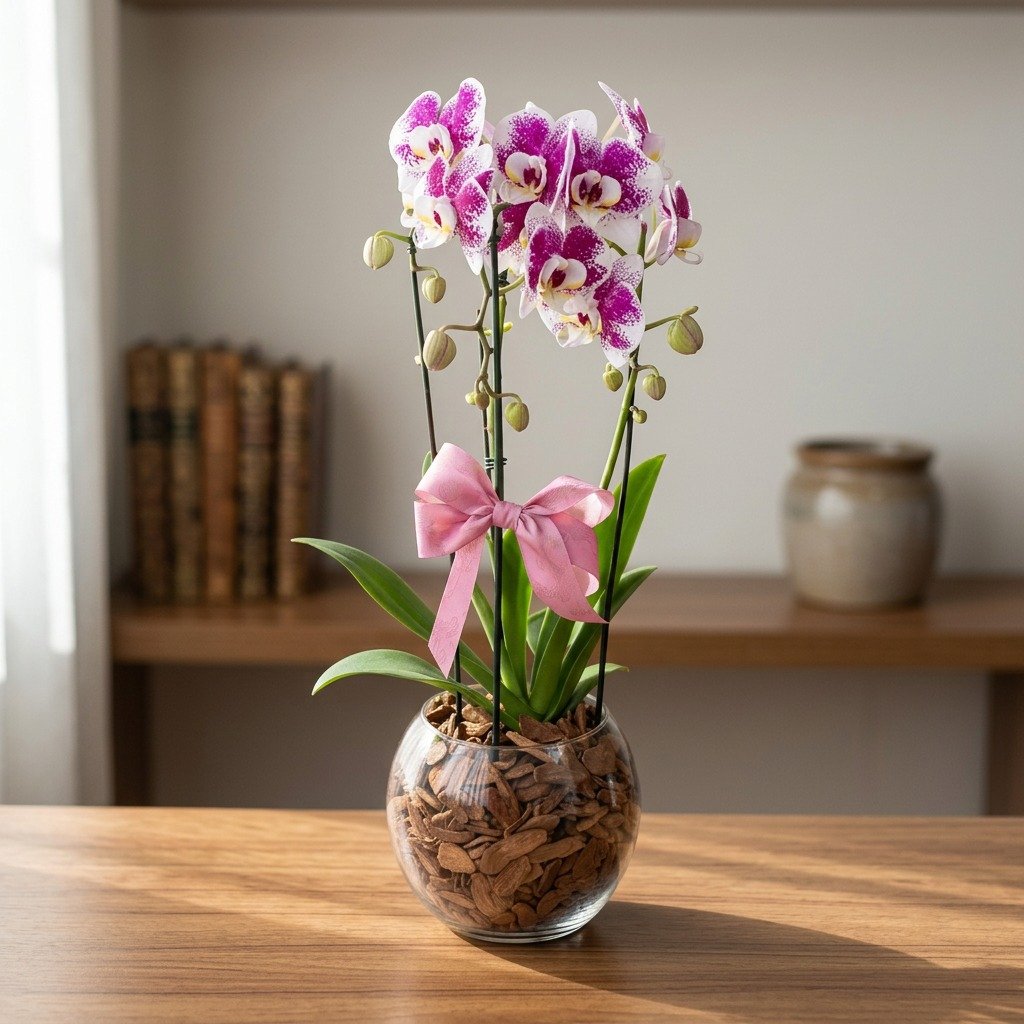 Orquídea no Vaso de Vidro