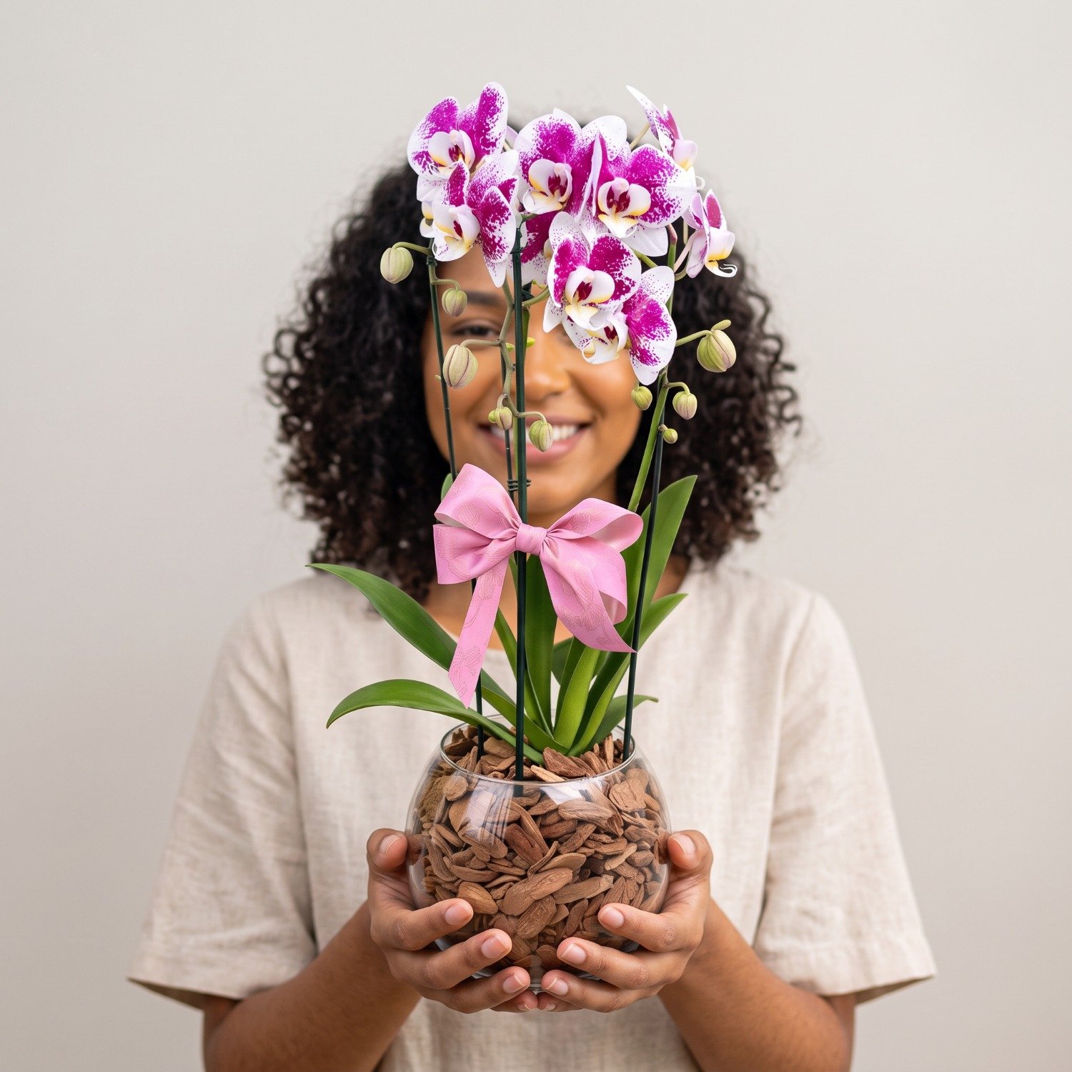 Orquídea no Vaso de Vidro