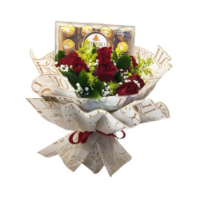 Buquê Apaixonante 8 Rosas