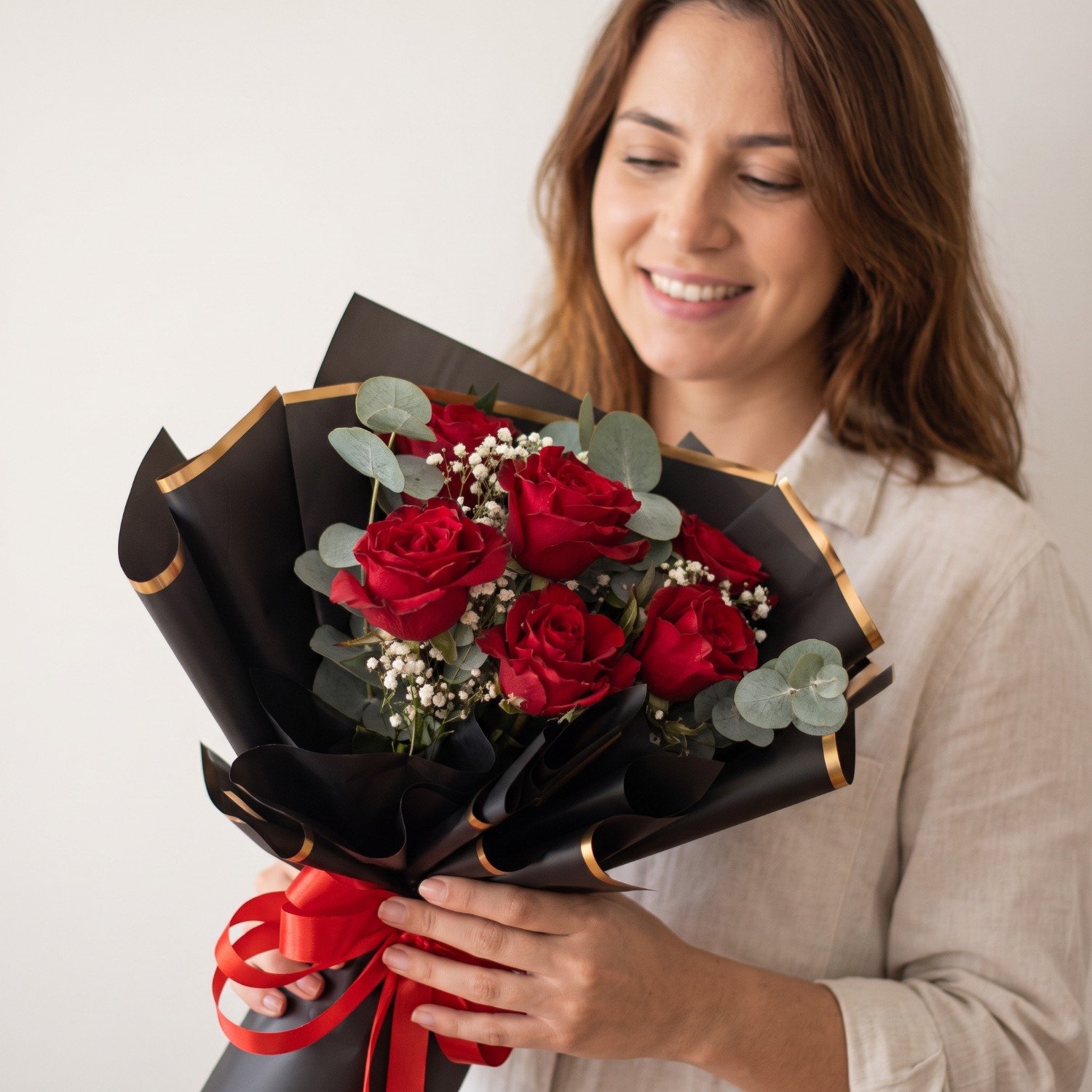 Buquê Rosas Vermelhas Importada