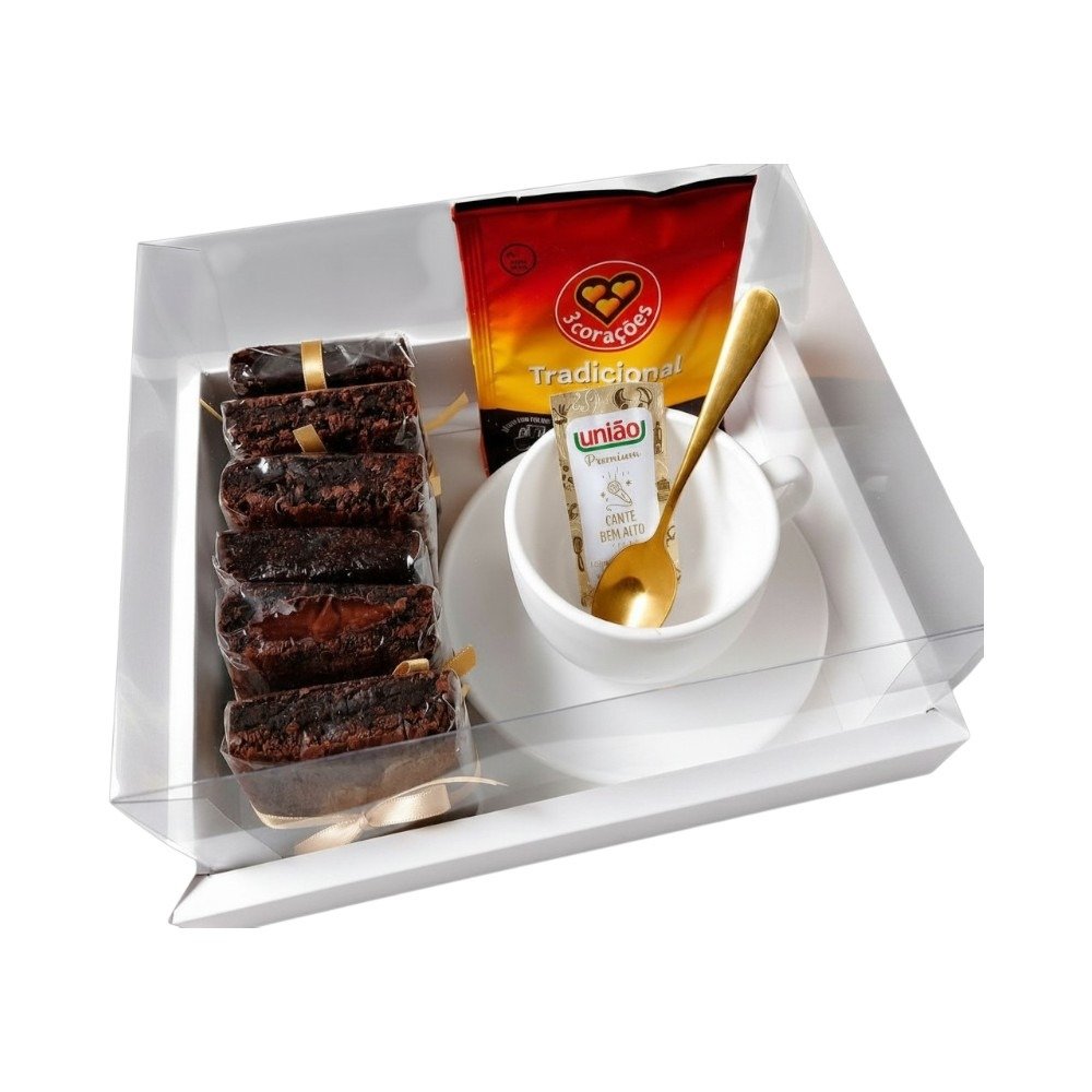 Caixa Especial de Brownie, Xícara e Drip Coffee