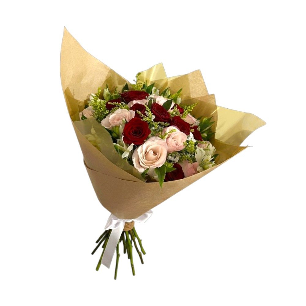 Buquê de Rosas Coloridas 15 Rosas