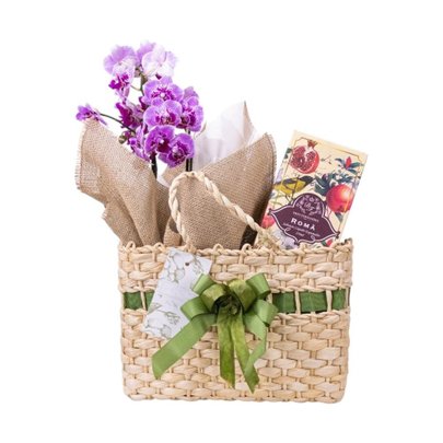 Cesta Orquídea e Sabonete Líquido