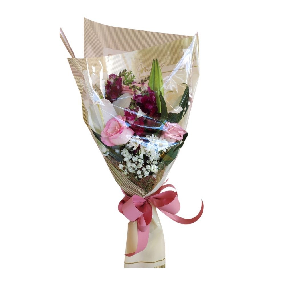 Buquê Rosas, Lírio e Boca de Leão