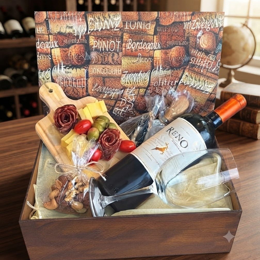 Caixa Degustação de Vinho E Frios