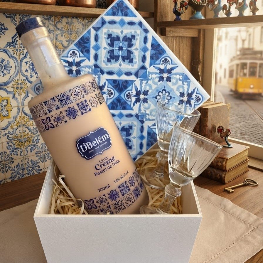 Caixa Lisboa Com Licor Português de Belém