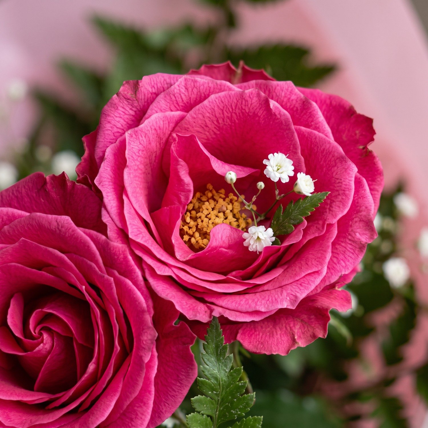 Buquê 12 Rosas Rosa dos Sonhos