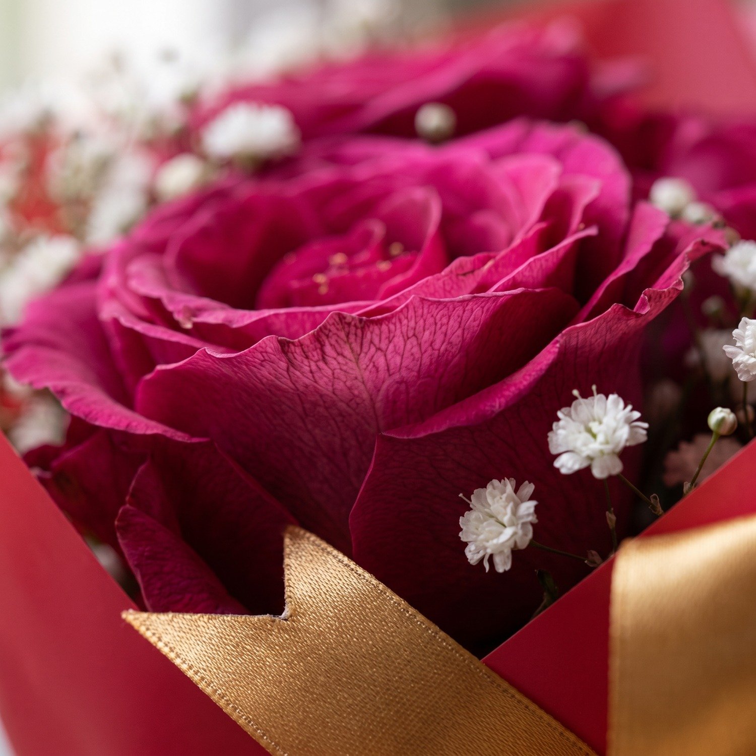 Buquê 3 Rosas Amor em Rosa