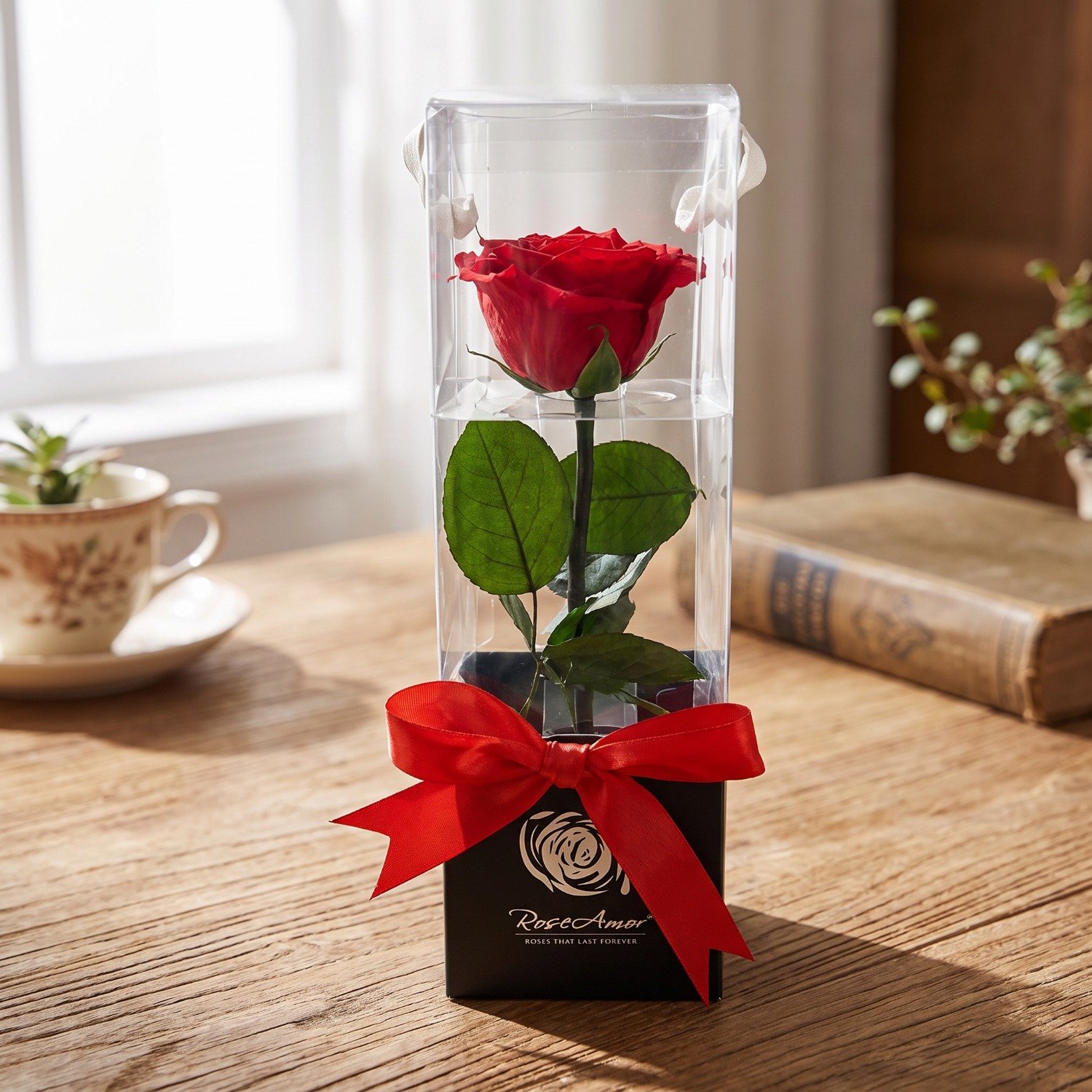 Rosa Eterna Vermelha Box