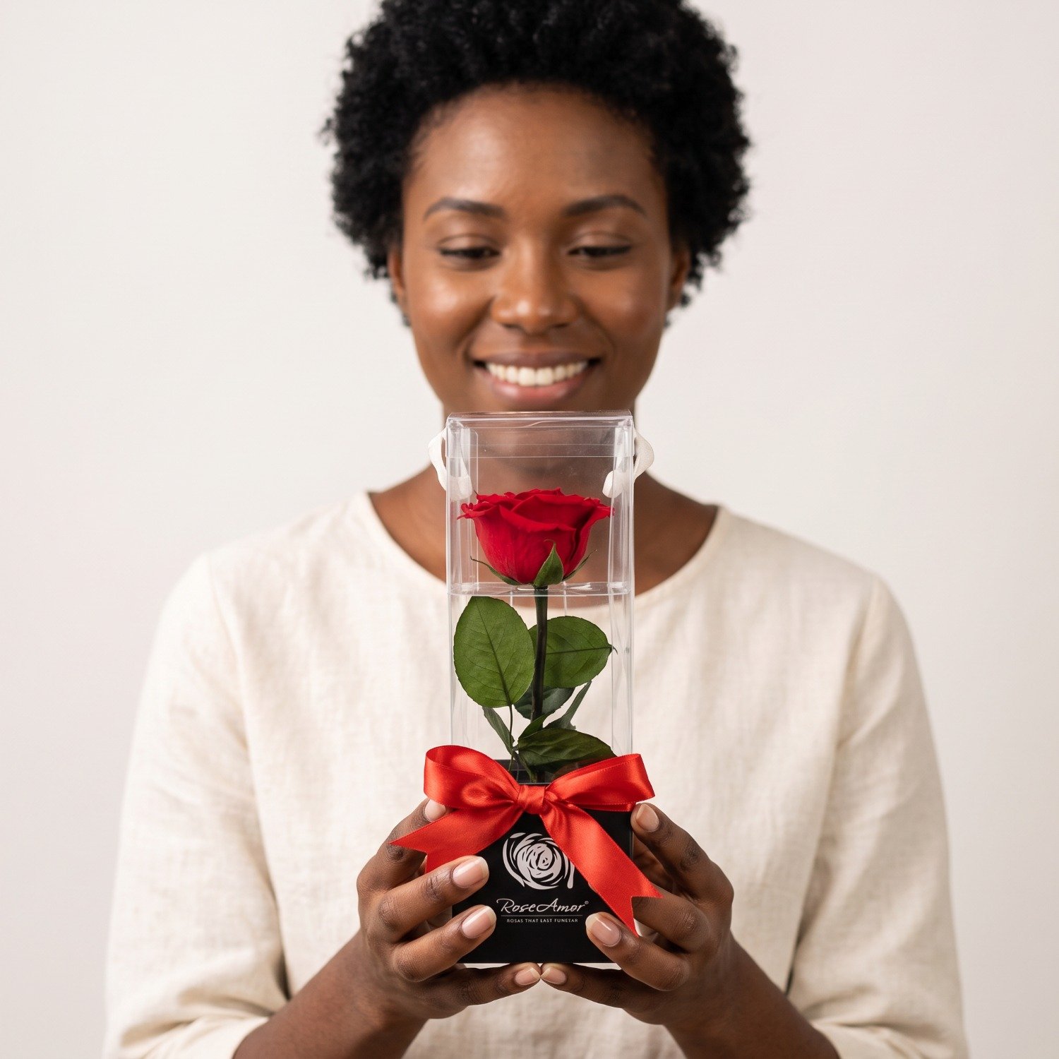 Rosa Eterna Vermelha Box