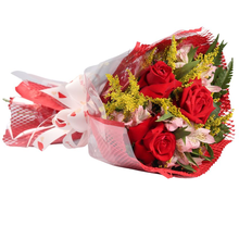 Buquê de 3 Rosas Vermelhas Nacionais  