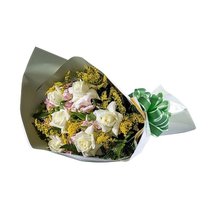 Buquê com 6 Rosas Brancas 