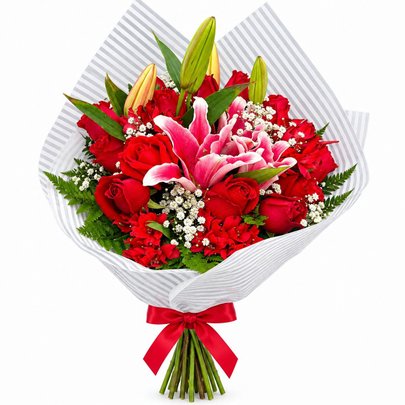 Valentina Lírios e Rosas Vermelhas
