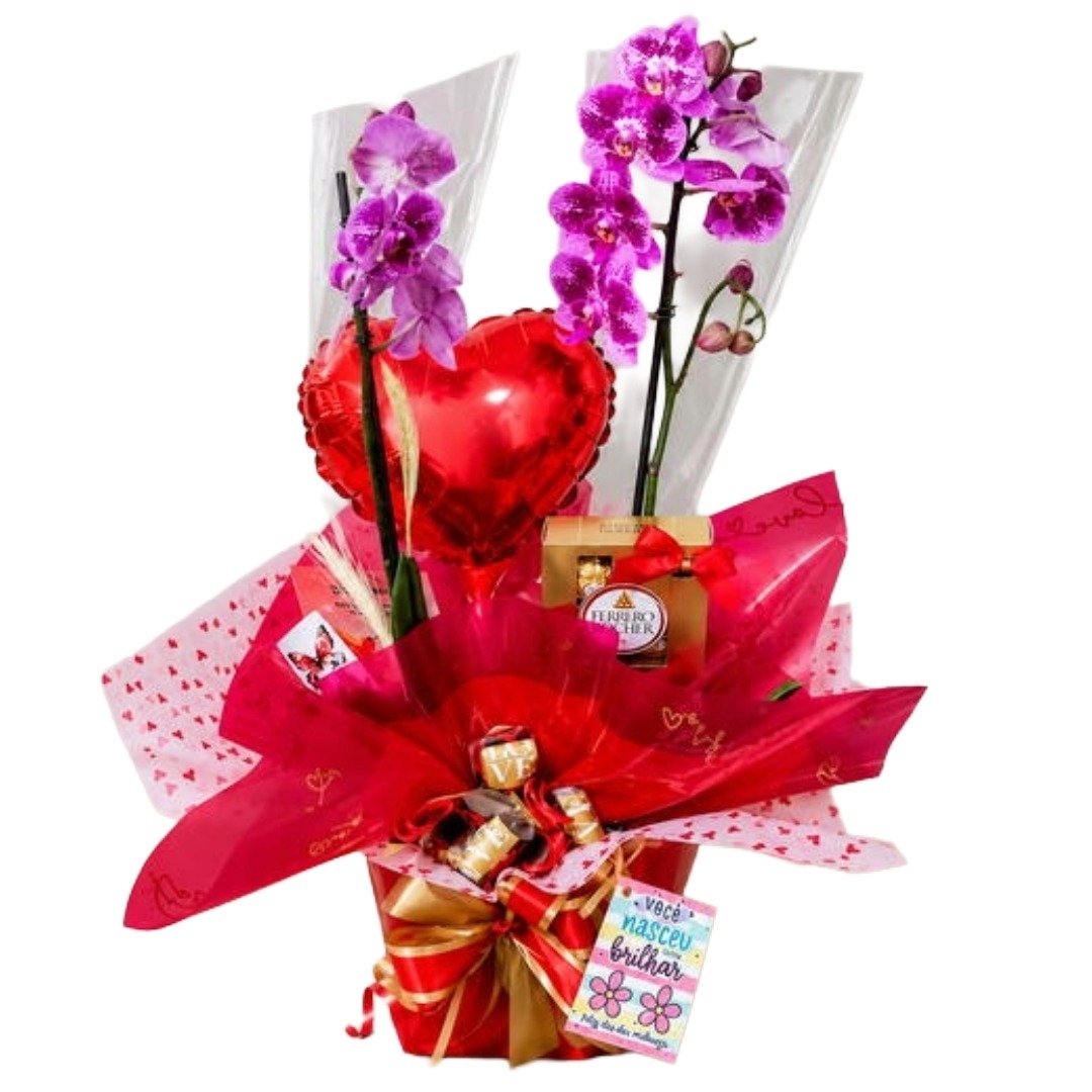 Orquidea Phaleanopsis com Ferrero Rocher
