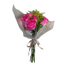 Buque 6 Rosas Rosadas