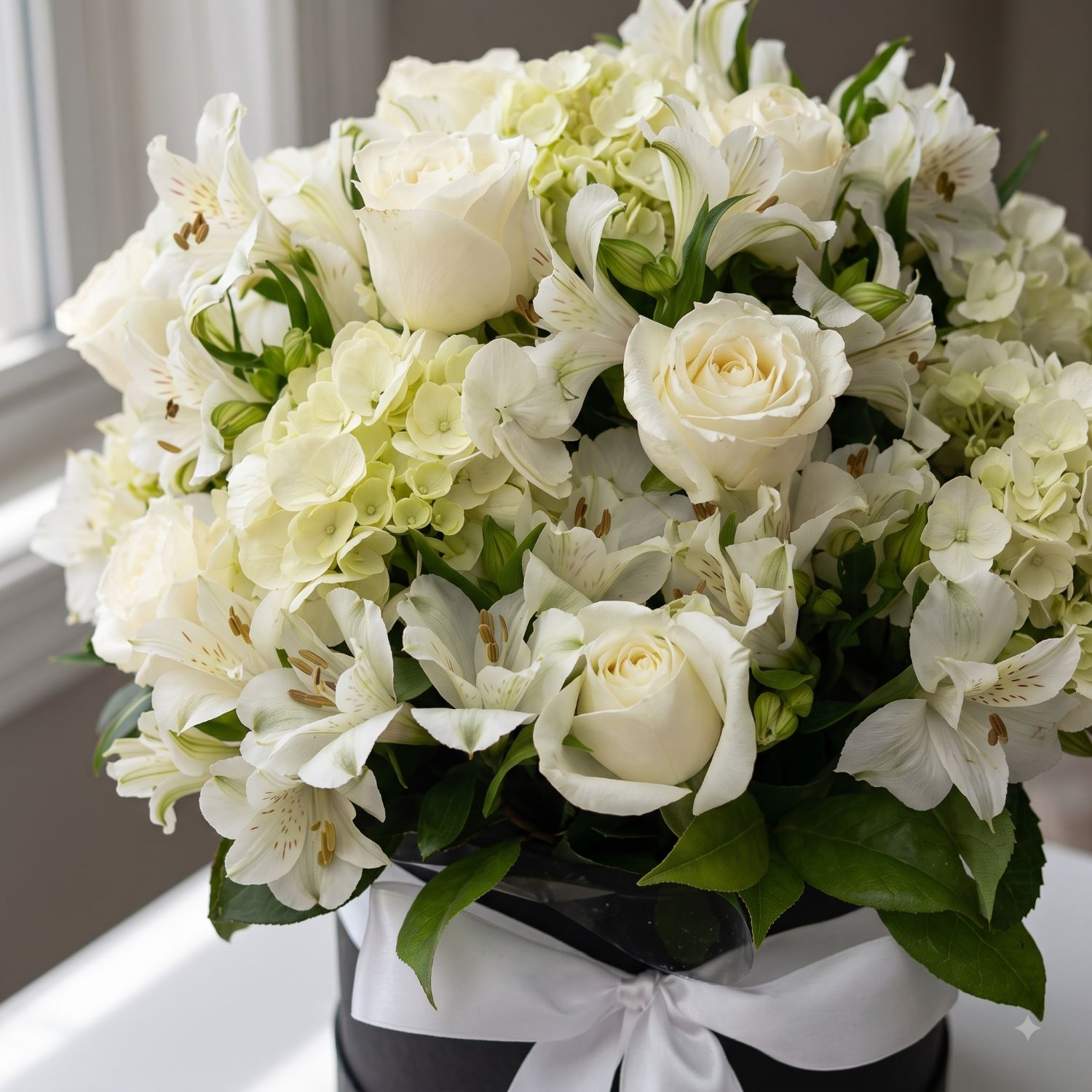 Arranjo Mix de Flores Brancas