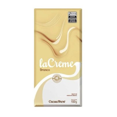 Tablete De Chocolate Branco LaCreme  100g