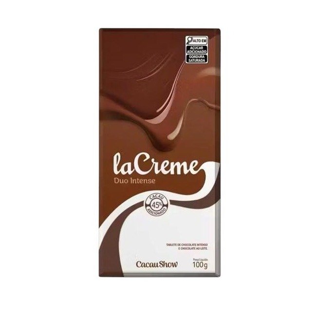 Tablete De Chocolate Duo Intense LaCreme  100g