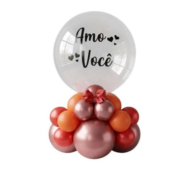 Balão Personalizado Amo Você Vermelho