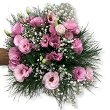 Buquê de Lisianthus Rosa 