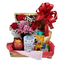 Baú Café Especial Com Rosas