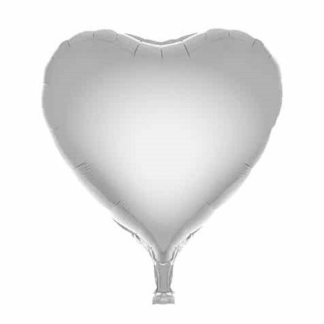 Balão de Coração Prata