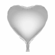 Balão de Coração Prata