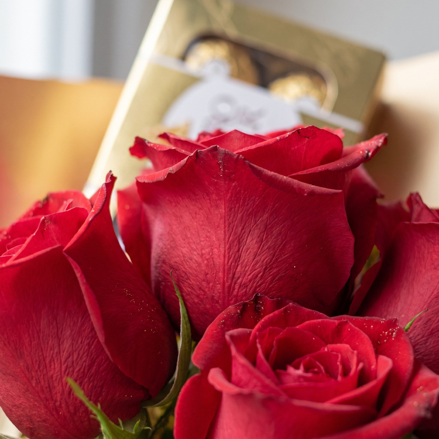 Mini Buquê de Rosas com Chocolate