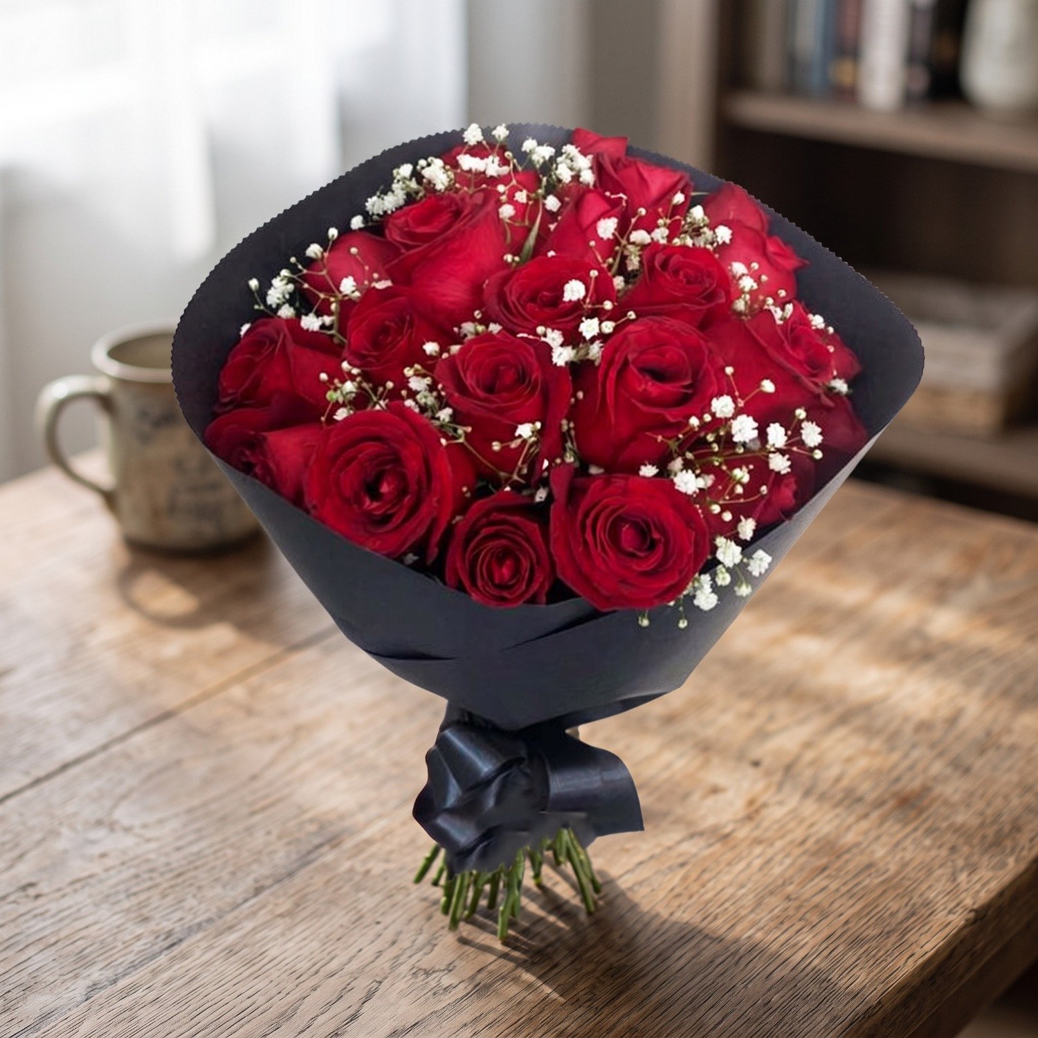 Buquê 24 Rosas Vermelhas
