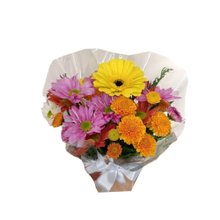 Flores campestres no vaso