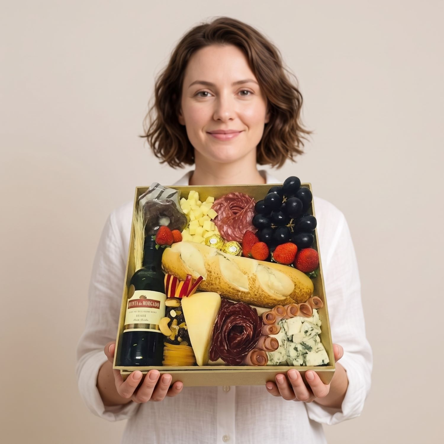 Tabua de Frios e Vinho Premium
