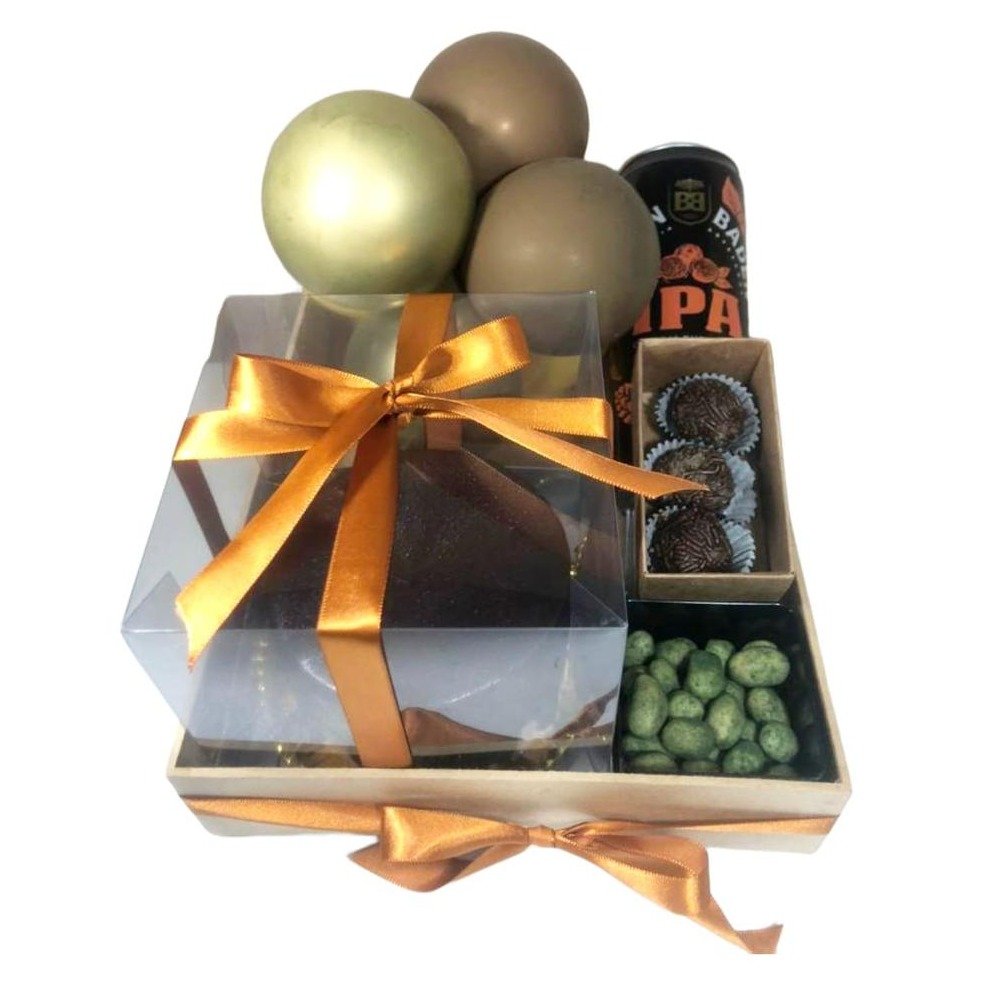 Cesta de Aniversário Bolo e Alegria