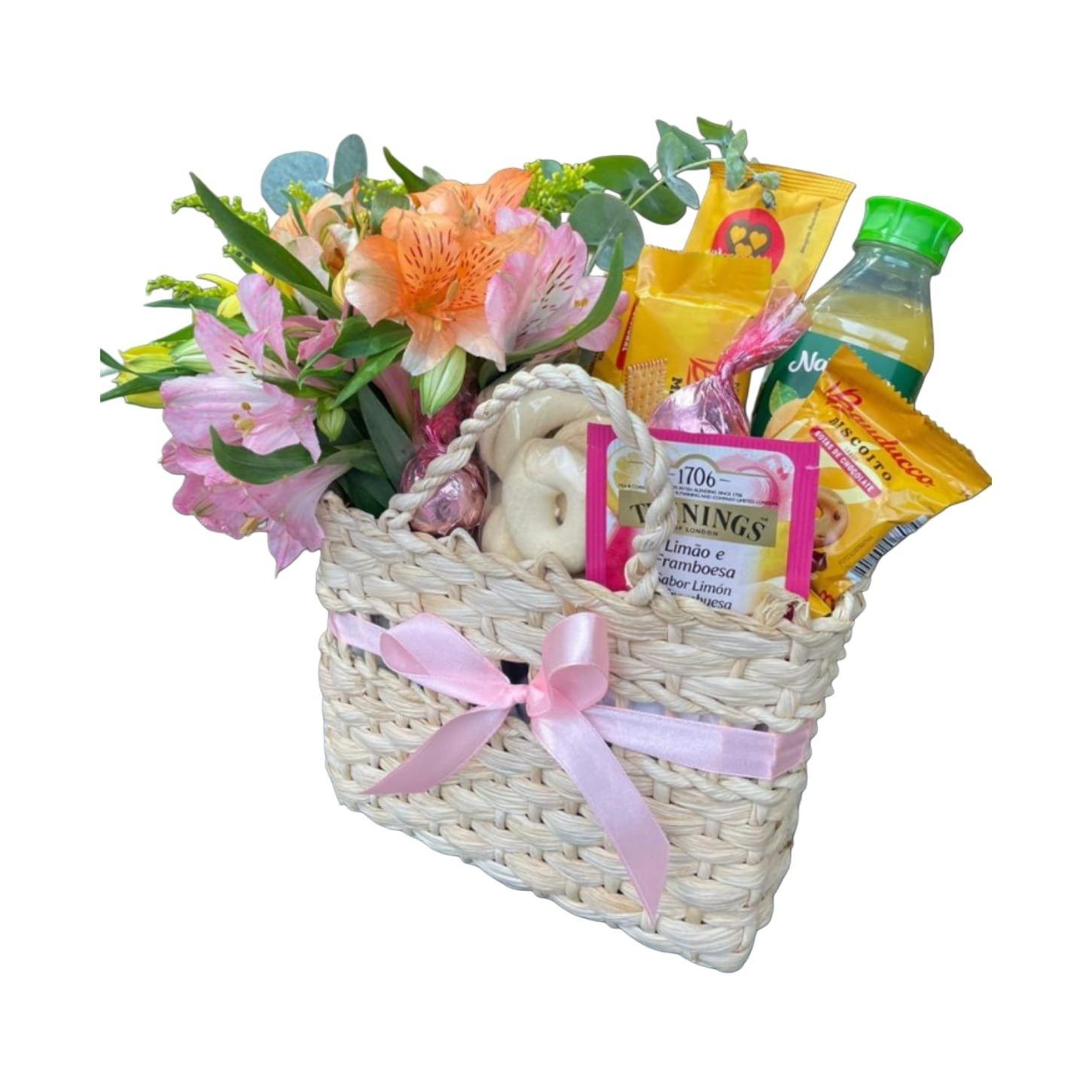 Cesta Alegria Aconchego e Flores