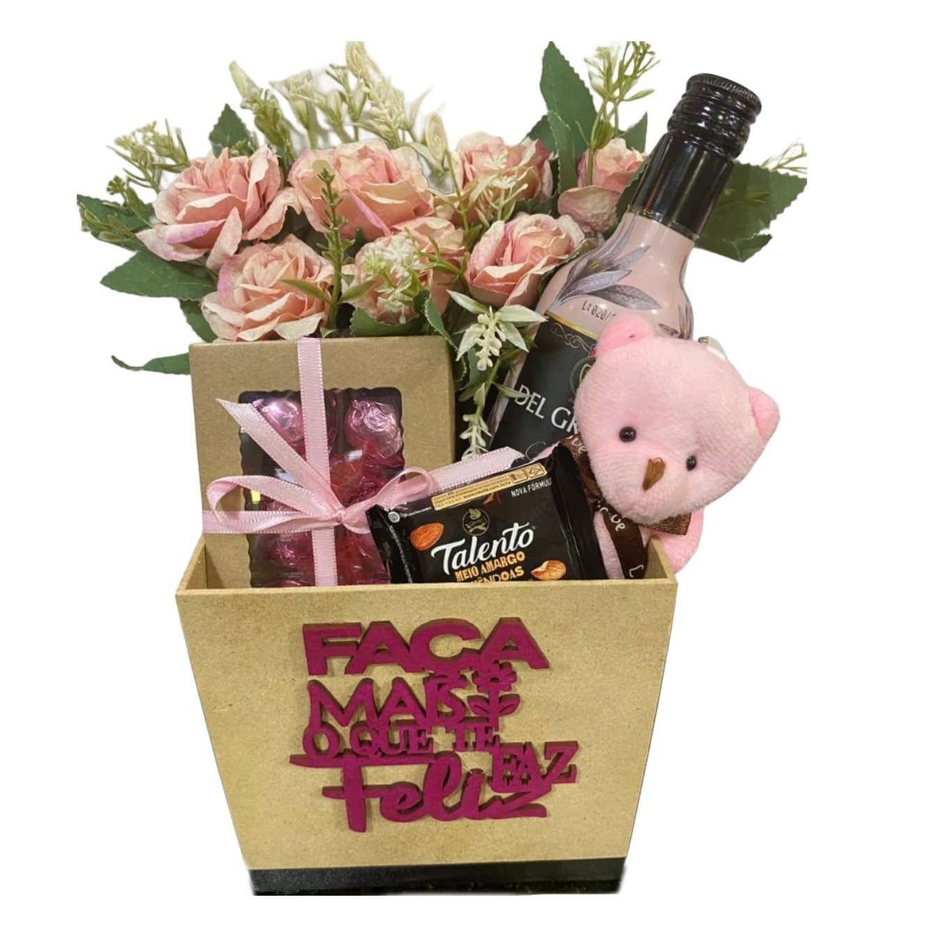 Cesta Afeto Amor e Alegria de Mãe