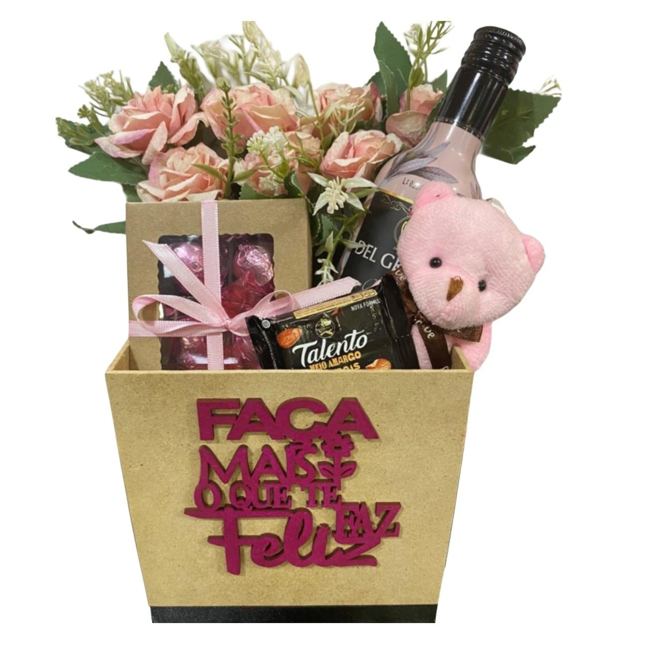 Cesta Afeto Amor e Alegria de Mãe