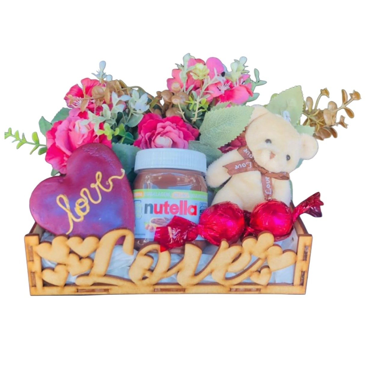 Cesta de Presente Love Dia dos Namorados 