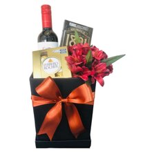 Cesta de Presente com Vinho