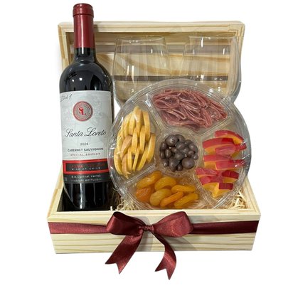 Cesta Goumet De Frios e Vinho