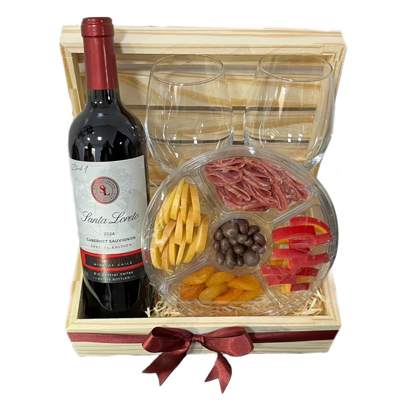 Cesta Goumet De Frios e Vinho 