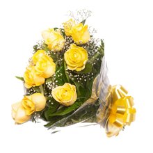 Buquê 12 Rosas Amarelas